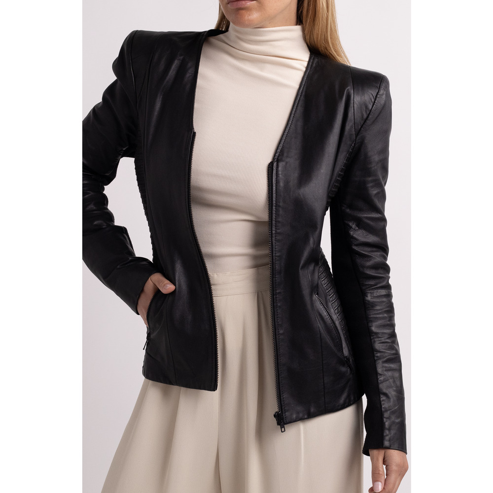 Trouve Black Leather Jacket